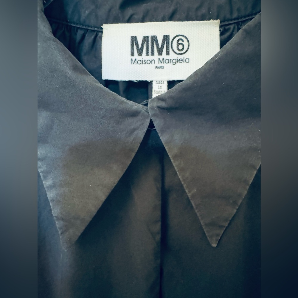 MM6 Maison Martin Margiela Black Dress Shirt - Picture 4 of 9
